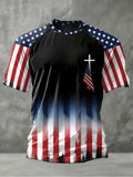 Patriotic America 250 Golf Shirt Men's American T-shirt 4th Of July Shirt