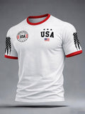 Red White Blue America 250 Shirt Men's USA Flag T-Shirts 4th Of July Shirt